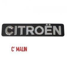 Monogramme inox en relief Citroën