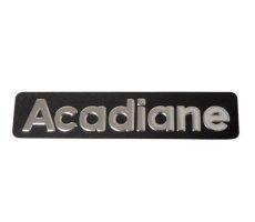 Monogramme inox en relief Acadiane