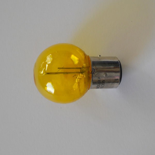 Ampoule de phare JAUNE 6 volts 45/40w baïonnette